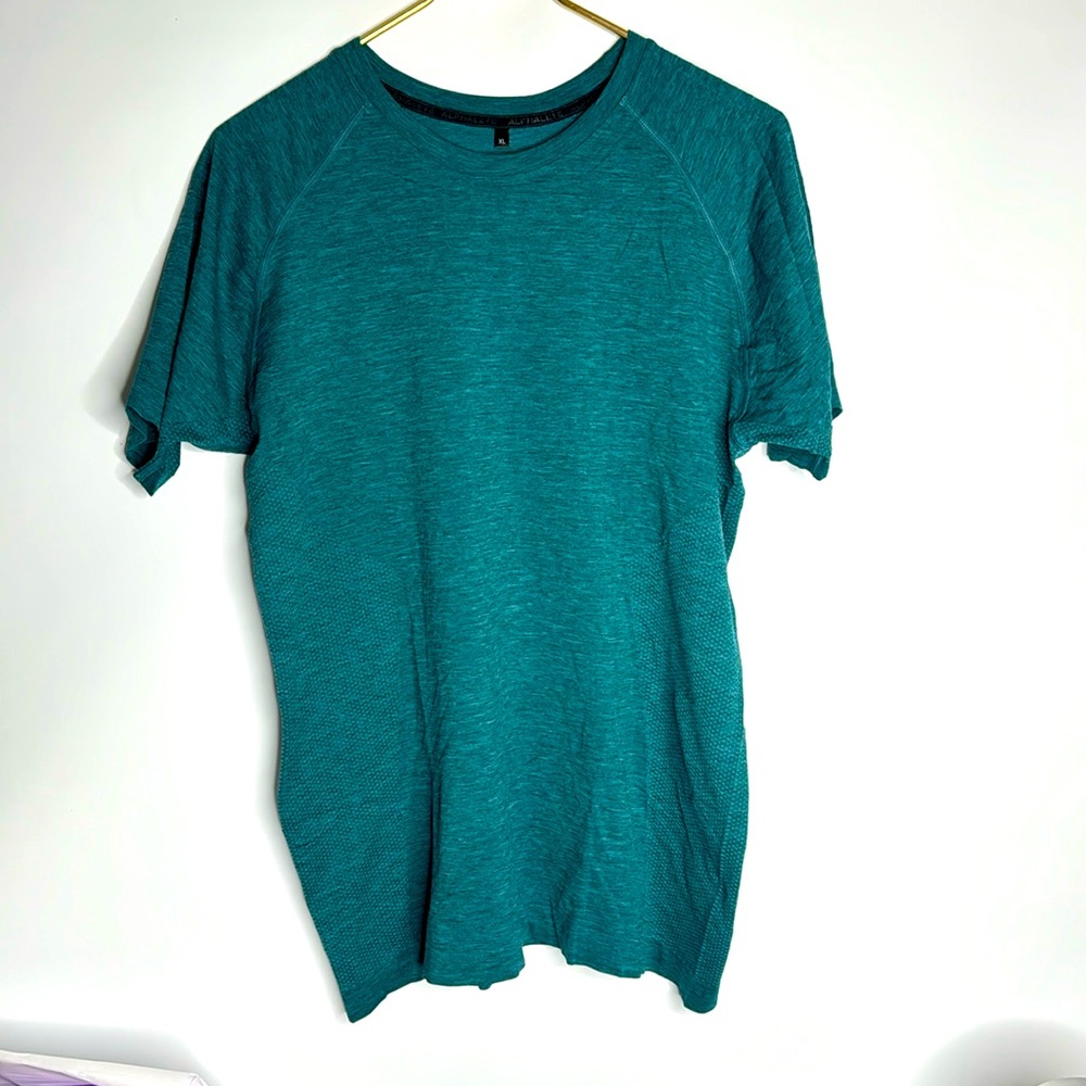 MENS Alphalete Hero Seamless Tee NEW Trident Blue Size XL